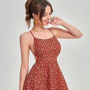 ชุดเดรสผ้าฝ้ายอินเดียทำด้วยมือสำหรับผู้หญิงชุดปาร์ตี้ยาวขนาดเล็กใส่สบายพร้อมของขวัญฮันนีมูนสุดอินเทรนด์ - Product Image 1