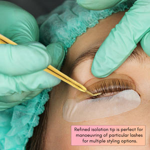 Herramienta de elevación de pestañas arcoíris a granel, herramienta de pestañas de Punta puntiaguda de 45 grados, salón de belleza para permanente, acero inoxidable japonés antideslizante - Product Image 6