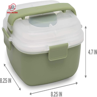 Boîte à bijoux moderne en plastique ABS sans BPA, personnalisable OEM, écologique, micro-ondable, avec compartiments, pour usage familial, moulée par injection