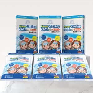 Patch de fièvre avec base d'hydrogel Refroidissement instantané pour enfants et adultes Non médicamenteux et sûr - Product Image 1