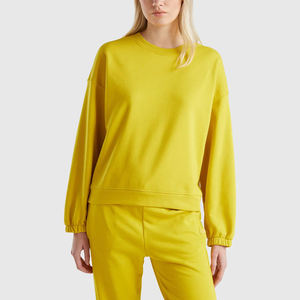 Nuevo Diseño Sudadera de Cuello Redondo para Mujer Otoño Invierno, Ajuste Holgado, Oversize, Poliéster/Algodón, Tallas Personalizables - Product Image 1