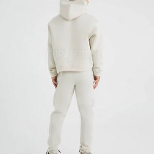 Survêtement surdimensionné de haute qualité pour hommes, avec col à capuche et motif solide pour l'hiver-OEM du fabricant pakistanais - Product Image 5
