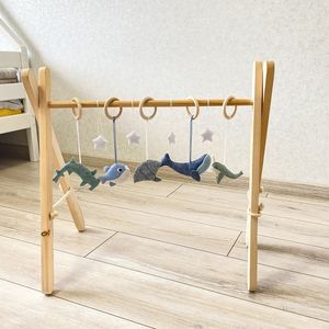 ตกแต่งไม้เล่นยิมที่ถอดออกได้ชีวิตอ่อนทารกห้องนอนเด็กไม้เด็กยิมของเล่น - Product Image 2