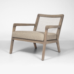 Offre Spéciale moderne minimaliste loisirs chaise salon meubles Ambalaka teck bois écologique hôtel utiliser forts accents de rotin - Product Image 6