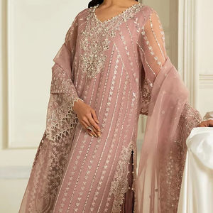 2025 Top Selling Unstitched Formal Party <b>Dress</b> for Women New Designer Regular Length Salwar Kameez - Product Image 1