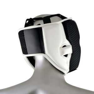 Profesional Precio al por mayor con logotipo personalizado Último estilo de cuero Boxeo Headgear Head Guard para la venta por encargo - Product Image 5