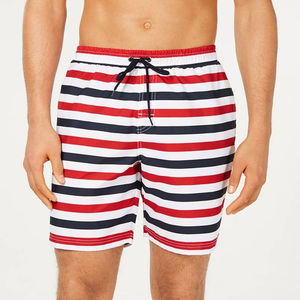 Shorts de course décontractés pour hommes en polyester personnalisés, respirants, 5 pouces, shorts de plage, 1 pièce avec motif imprimé - Product Image 1