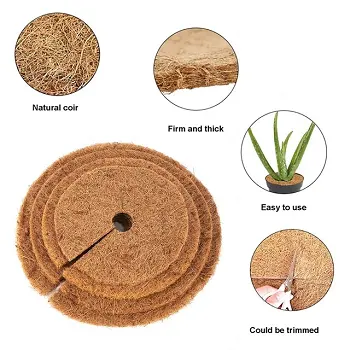 Thỏa thuận tốt nhất 2024 Coco fibre mulch mat-8 inch Dừa Xơ dừa fibre độ ẩm & Weed kiểm soát mulch thảm để bán