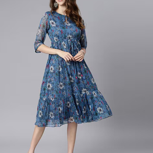 Váy thời trang nữ và bé gái, thiết kế thanh lịch, chất liệu thoải mái, mặc thường ngày hoặc dự tiệc, kiểu dáng ôm sát, tay ngắn/tay dài, hợp xu hướng. - Product Image 3