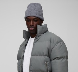 Chaqueta acolchada de fondo corto de lana duradera y acogedora de alta calidad, cuello levantado transpirable impermeable para chaqueta acolchada al aire libre - Product Image 2