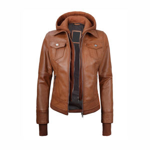 Veste en cuir pour femme de haute qualité, respirante, imperméable, coupe-vent, vente directe d'usine - Product Image 5