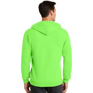 เสื้อฮู้ดผ้านุ่มสำหรับผู้ชายสีล้วนย้อมสีได้ทุกฤดูสวมใส่สบาย - Product Image 3