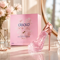 Perfume Deold OEM Elegant Boundless de Tacón Alto, 30 ml, Notas Florales y Frutales, Larga Duración, Botella Rosa, Caja de Regalo de Lujo