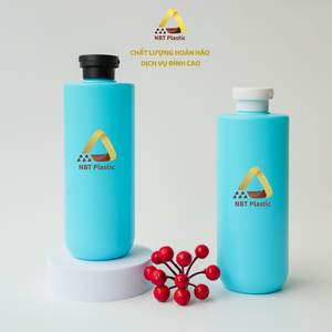 Bouteilles en plastique vertes personnalisées de 500ml du fabricant vietnamien pour lotion pour le corps revitalisant shampooing nettoyant pour le visage écologique" - Product Image 5