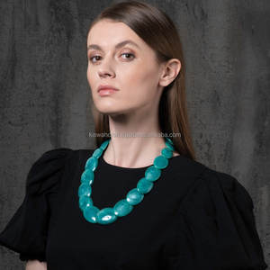 สร้อยคอลูกปัดเรซินทำมือสำหรับผู้หญิงขายดี2025อินเดียธีมความรักทันสมัยเครื่องประดับแฟชั่นรูปแบบศิลปะ - Product Image 4