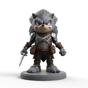 Figurine de hérisson en résine PVC sur mesure, modèle de figurine, ornement de bureau, figurines - Product Image 2