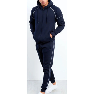Venta al por mayor de moda Chándal para hombres con capucha Fitness gimnasio ropa hombres correr ropa deportiva Jogger hombres chándal invierno traje deportivo - Product Image 2