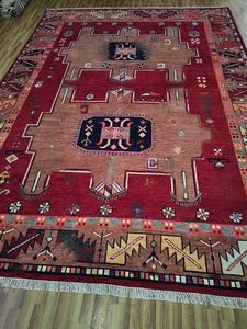 Antique 12x15 tapis en laine noué à la main de haute qualité nouvellement conçu abstrait persan tissé tapis pour salon décor à la maison - Product Image 2