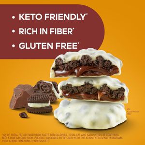 Galletas y Bolas de Crema Atkins Keto, Sin Gluten, Alto Contenido de Fibra, Bajo en Carbohidratos, Apto para Dieta Keto, Paquete de 8 - Product Image 2