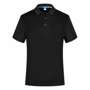 เสื้อโปโลใส่ทำงานสำหรับผู้ชายและผู้หญิงเสื้อกอล์ฟผ้าคอตตอนผ้าไหมปักโลโก้ลำลอง - Product Image 1