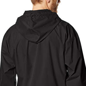 Chaqueta impermeable para la lluvia para hombre, respetuosa con el medio ambiente, tela de poliéster personalizada, bolsillos con cremallera, chaqueta cortavientos de talla grande con MOQ bajo - Product Image 5