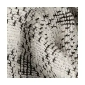 Exquisita tela Jacquard de viscosa de algodón-Patrones distintivos para prendas de vestir exteriores y vestidos-Elegancia tejida en