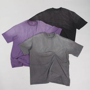 Camiseta personalizada de último diseño para hombre, camiseta lavada de algodón 100% con logotipo de impresión DTG personalizado, camisetas Vintage con lavado ácido/SOL desteñido - Product Image 5