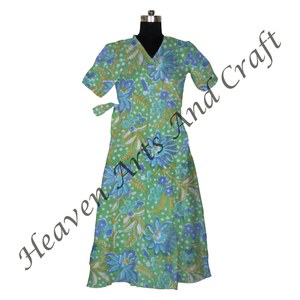 Confortable indien fête porter coton veste Hippie bohème imprimé fleuri peignoir pour été Bikini couvrir manteau - Product Image 1
