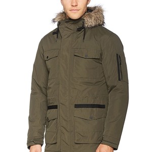 Veste Parka doublée en tissu pour hommes, nouveau style respirant, veste Parka confortable avec taille et logo de couleur personnalisés - Product Image 1