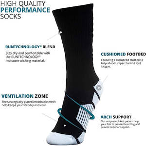 Nouveautés Chaussettes en coton tricotées personnalisées avec logo Chaussettes de sport pour hommes adultes et chaussettes de lutte pour le printemps - Product Image 2