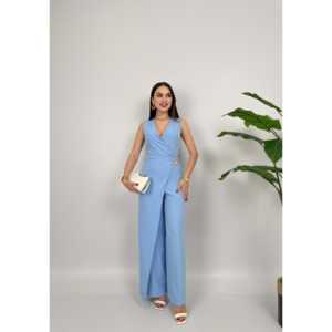 Combinaison en satin 3019 avec détail de boucle à la taille - Product Image 3