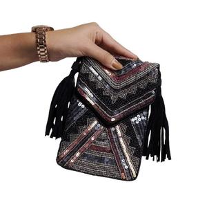 Bolso de noche con cuentas, bolso de mano de lujo personalizado para mujer, bolso de mano para boda, bolso de mano para mujer, venta al por mayor, Guru Kirpa Exports - Product Image 4