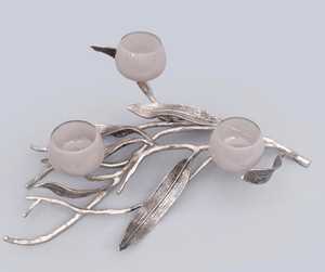 Porte-bougie en verre de luxe avec support en laiton pour votre salon, votre hôtel, votre chambre à coucher, utilisez-le pour allumer une bougie parfumée - Product Image 4