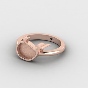 Solid 925 Sterling Silver 18k Gold Vermeil 10x13mm Bezel Setting Dolphin Fish Ring with Good Ashes Resin Filling Jewelry - Product Image 5