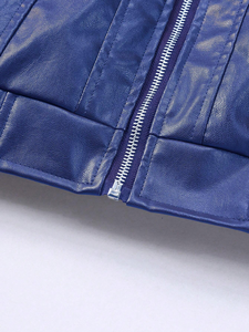 Chaqueta de Cuero Genuino para Hombre, Cuello Alto, Reversible, Transpirable, Resistente al Viento, Invierno, Mangas Largas, Estilo Urbano, Profesional - Product Image 4