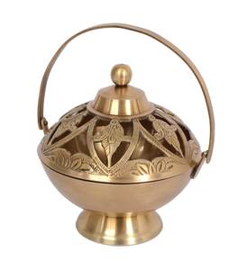 Vente chaude en laiton brûleur d'encens en métal avec chaîne suspendue nouveau modèle support d'aromathérapie scentedAromatic utilisation disponible - Product Image 2