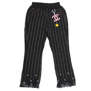 กางเกงผ้าฝ้ายเด็กผู้หญิง - สีดำ - Product Image 1