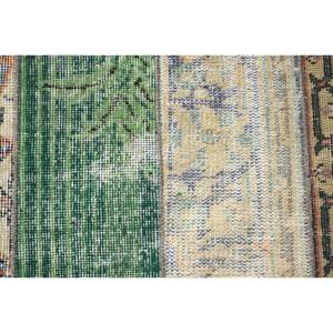 Alfombra de algas marinas de lana marrón verde de 2,4x2,4 pies vintage clásica turca área grande rectángulo patrón de pasillo respaldo de látex para habitaciones - Product Image 5