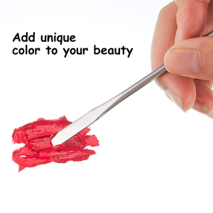 Espátula de maquillaje de 10 piezas, pala con acabado pulido de acero inoxidable, espátula de maquillaje de doble extremo, herramienta para mezclar cosméticos, precio barato - Product Image 3