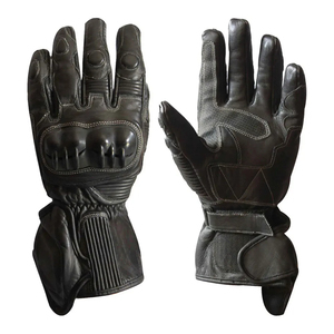 Guantes de Protección Completa para Manos de Alta Calidad, Recubiertos de Poliuretano, de Cuero Azul y Blanco, Antideslizantes, para Montar al Aire Libre, Unisex, con Cierre de Gancho y Bucle - Product Image 6