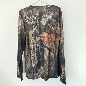 Chemise de performance à manches courtes, unie, légère, respirante, en polyester tricoté, pour la chasse, la pêche, l'entraînement en plein air, personnalisable - Product Image 6