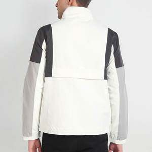 Vêtements décontractés pour hommes Vestes légères à couleurs bloquées pour adultes Vestes à col montant à capuche à couleurs bloquées pour hommes - Product Image 2