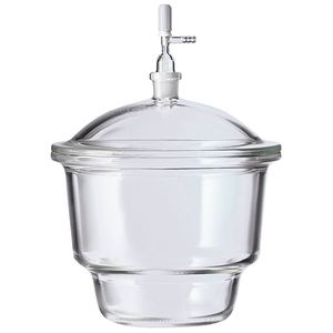 Desecador con tapa al vacío elimina el aire y la humedad con el uso de una bomba de vacío o bomba de vacío de laboratorio interna. - Product Image 6