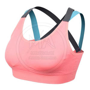Nuevo diseño de talla grande Sujetador deportivo para mujer de alto soporte secado rápido transpirable Spandex/Nylon personalizable calidad premium - Product Image 2