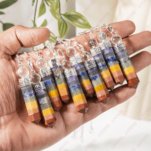Péndulo de Radiestesia Metálico Multicolor Hecho a Mano, Duradero, de Calidad Premium, para Chakras - Product Image 1