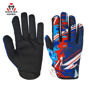 Gants de motocross pour moto tout-terrain, respirants, légers, en maille, antidérapants, avec protection de la paume, pour la conduite sur route, fermeture auto-agrippante, été - Product Image 2