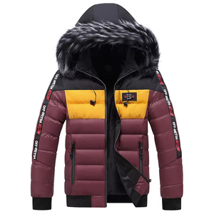 Chaqueta de Invierno para Hombre de Alta Calidad, Estilo Urbano, con Capucha, Cuello Alto, Impermeable, Transpirable, Ligera, 100% Poliéster Nailon - Product Image 3
