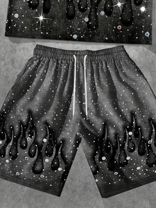 Ensemble de survêtement sportif décontracté moderne pour l'été, idéal pour la course à pied, la pratique sportive, la remise en forme et les activités de plein air - Product Image 2