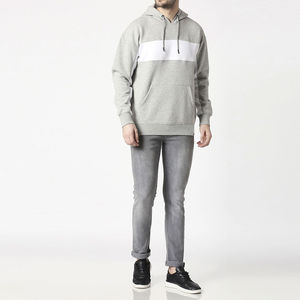 Sweat à capuche oversize en coton 100% molleton, uni, anti-rétrécissement, tricoté au Vietnam, longueur standard, unisexe, logo personnalisé, automne - Product Image 5