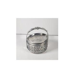 Sous-verre en aluminium Barware Nightclub Metal Wine Bottle Coaster Set de 4 pièces Sous-verre en aluminium à bas prix - Product Image 1